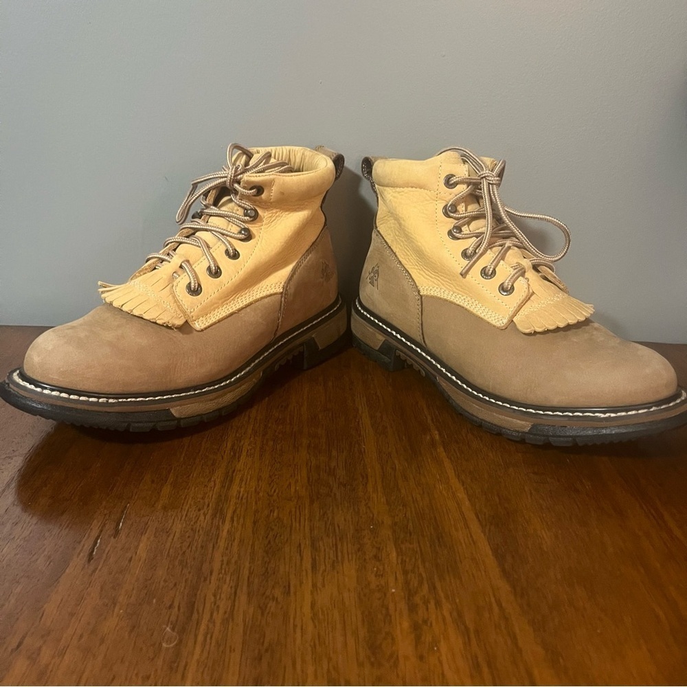 Rocky boots for women size 8. Suede, leather. Gently worn. - Picture 5 of 10